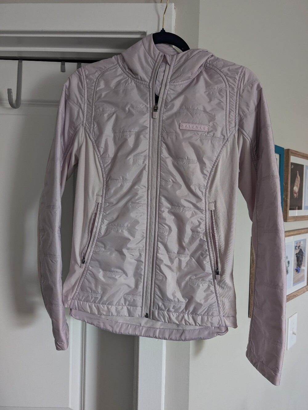 Balance Athletica Pale Lilac Hooded Puffer Jacket